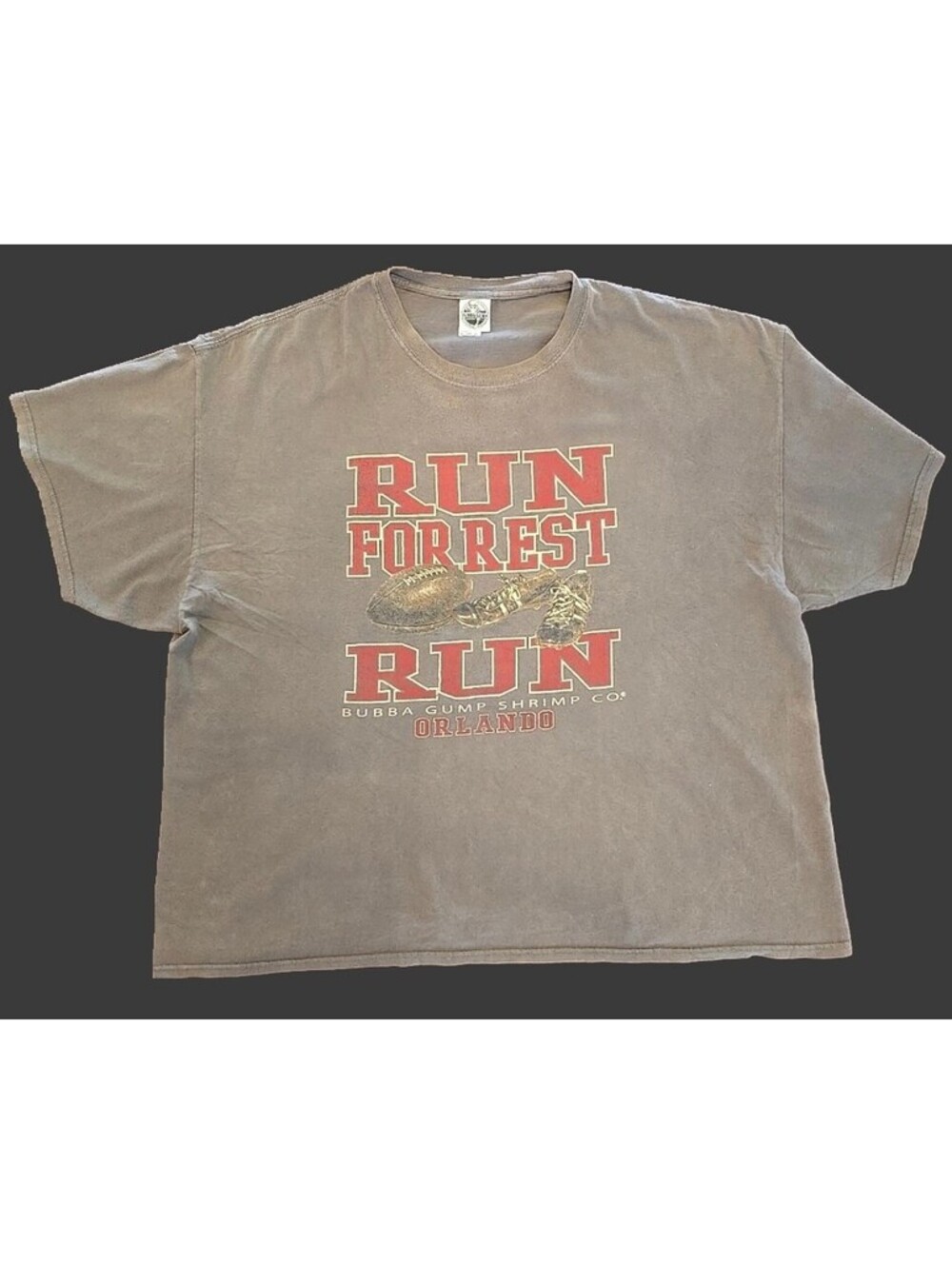 Bubba Gump Shrimp Co Run Forrest Run Orlando T-Shirt Gray 3XL Forrest Gump